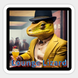 Lounge Lizard Sticker